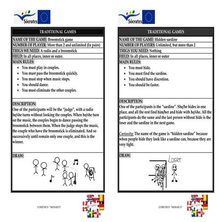 9 traditional games worksheet 2 | PDF