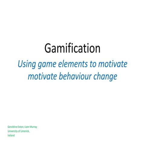 Gamification lecture for #BR4041UL | PPTX
