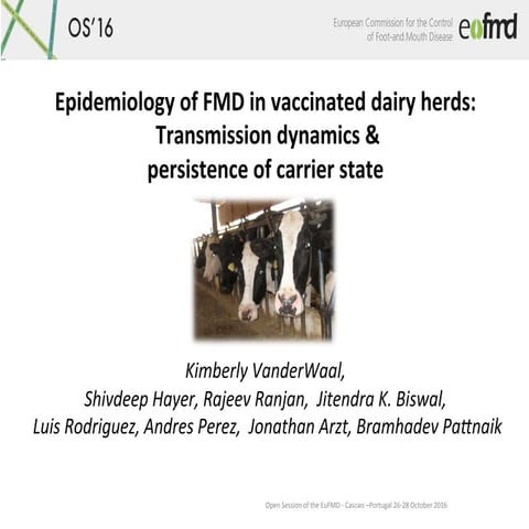 OS16 - 3.4.g   Epidemiology of FMD in Vaccinated Dairy Herds: Transmission Dy...