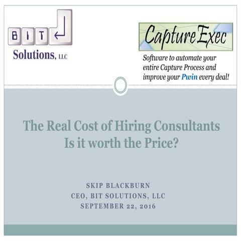 Skip Blackburn presentations