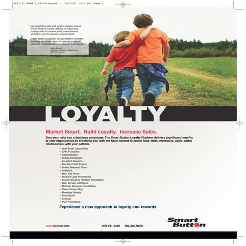 Loyalty.  Market Smart.  Increase Sales
