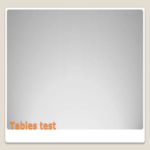 9 x table | PPT