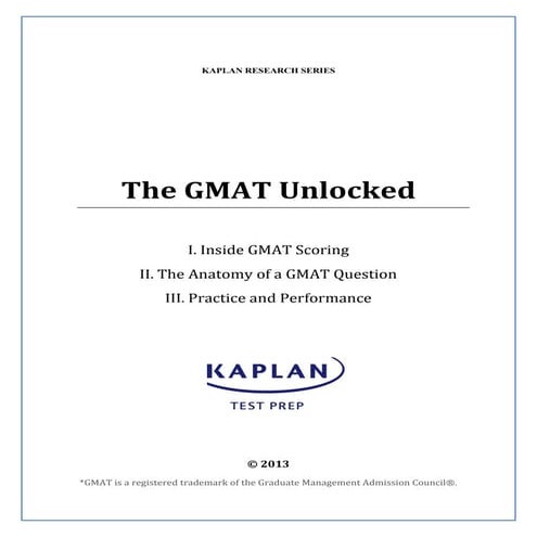 The gmat-unlocked