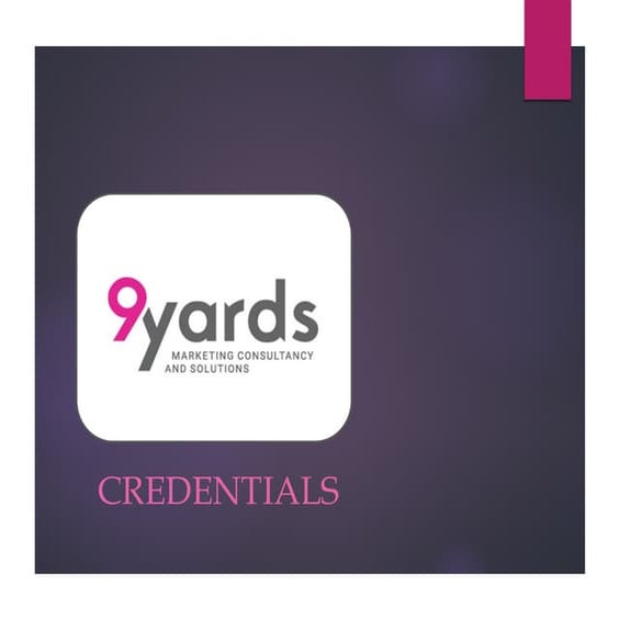 9Yards Marketing Consultancy credentials