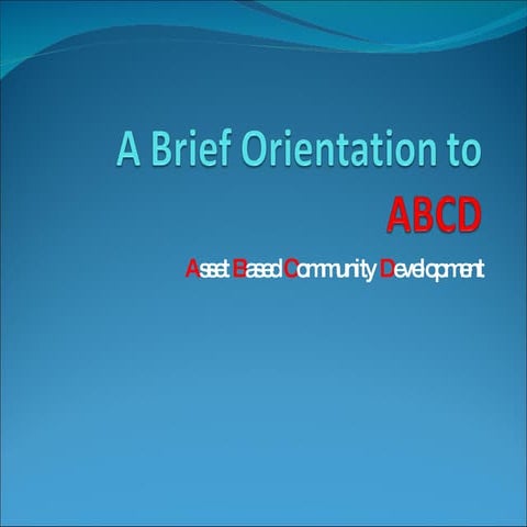 Asset based community development with Cormac Russell, Nurture ...