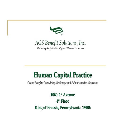 Ags Group Benefits Consulting 2011