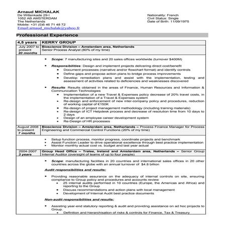 My Resume-English