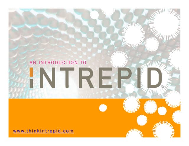 An Introduction To Intrepid Jan09