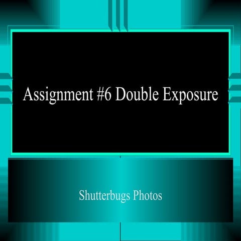 Assignment #6 Double Exposure | PPT