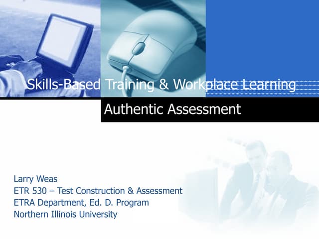 Authentic Assessment