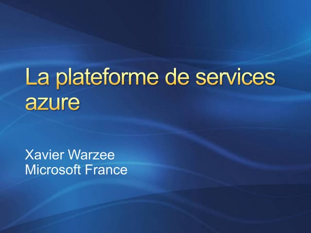 Azure Services Platform