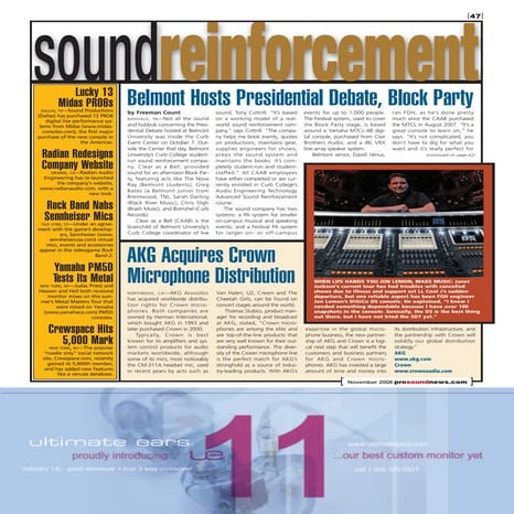 Pro Sound News- Belmont Block Party