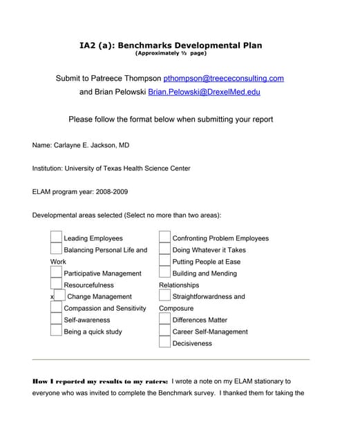 Benchmarks Project Description