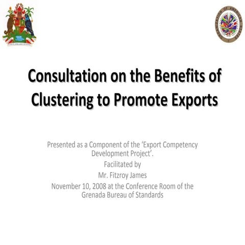 Benefits Of Clustering To Promote Exports