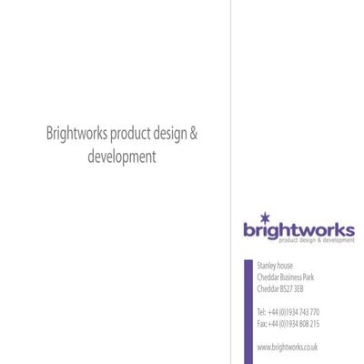 Brightworks product design examples