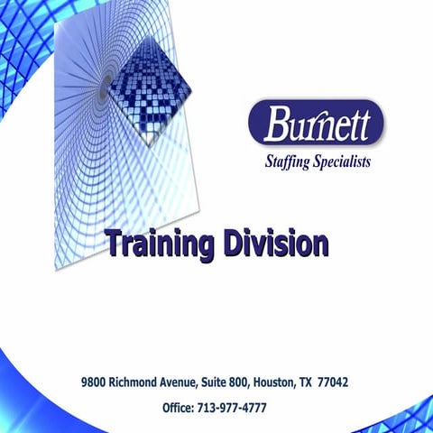Burnett Training Division Presentation