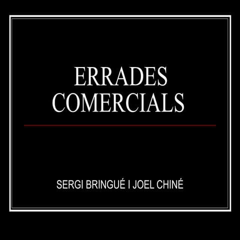 Català Sergi Bringué I Joel Chiné