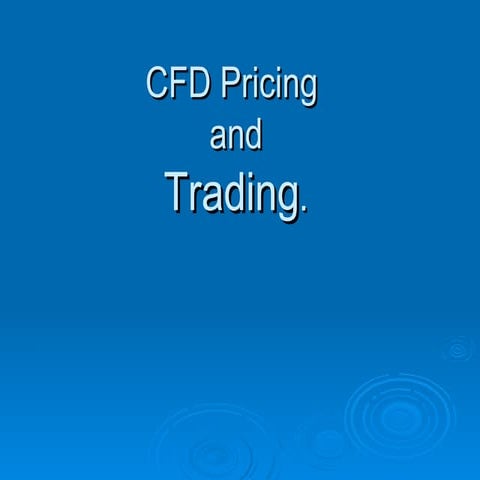 Cfd Pricing