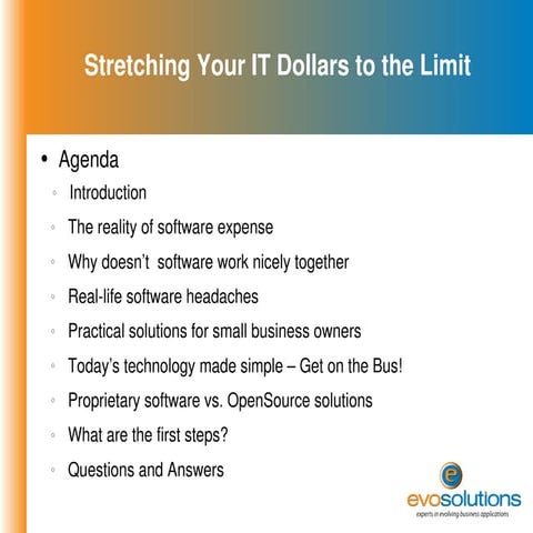 COSE ESB Presentation