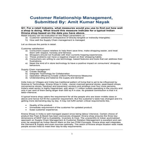 Crm In Retail Industry