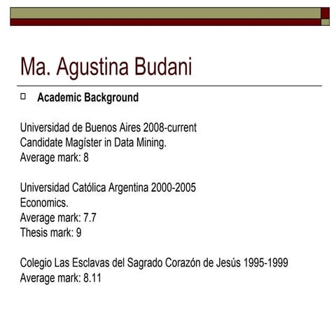 Abudani presentations
