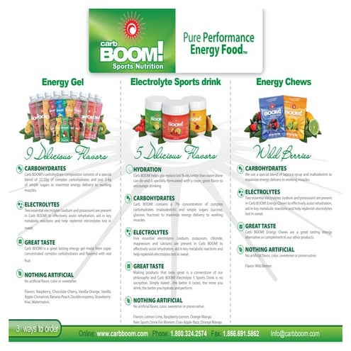 Carb Boom! Nutrition