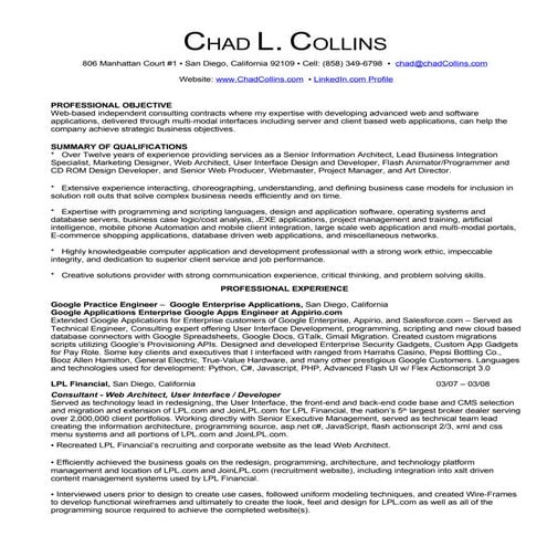Chad Collins Professional Resume