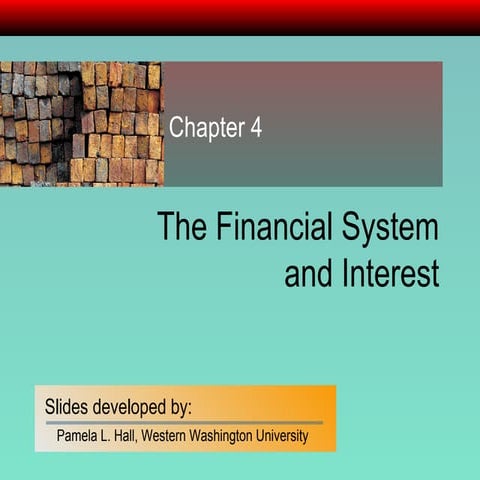 Chapter 04 The Financial System And Interest