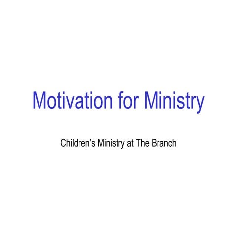 Kids Ministry at The Branch