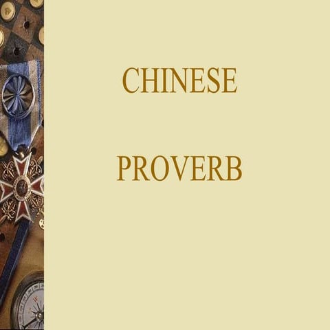 Chineseproverb 1 | PPT