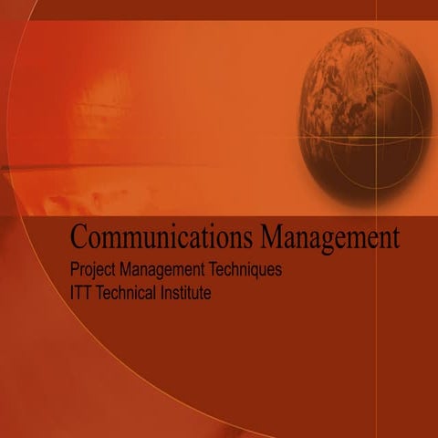 Communications Management Presentation