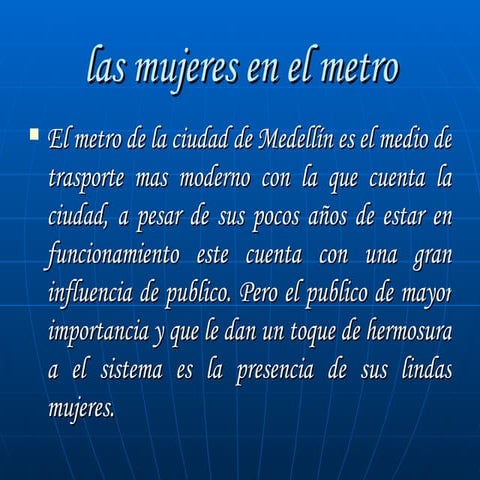 El Metro De Las Mujeres