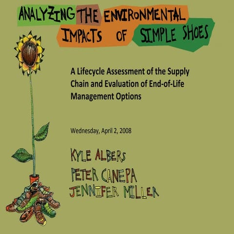 Life Cycle Assessment of Footwear for Simple Shoes