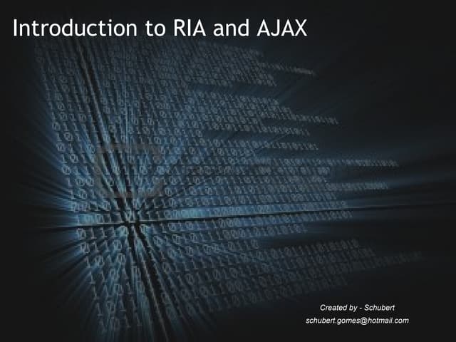 RIA and Ajax