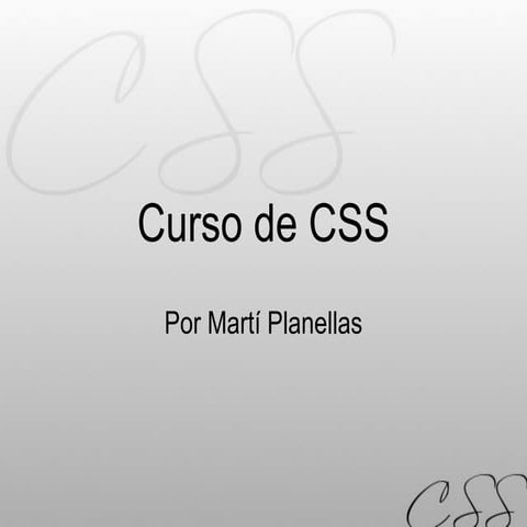 Curso De Css
