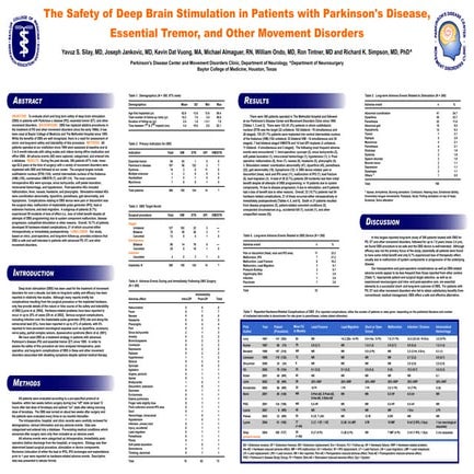 The Safety of Deep Brain Stimulation in Patient's with Parkinson's ...