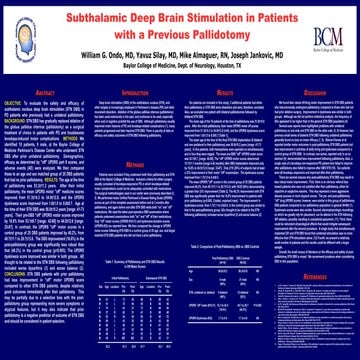 The Safety of Deep Brain Stimulation in Patient's with Parkinson's ...