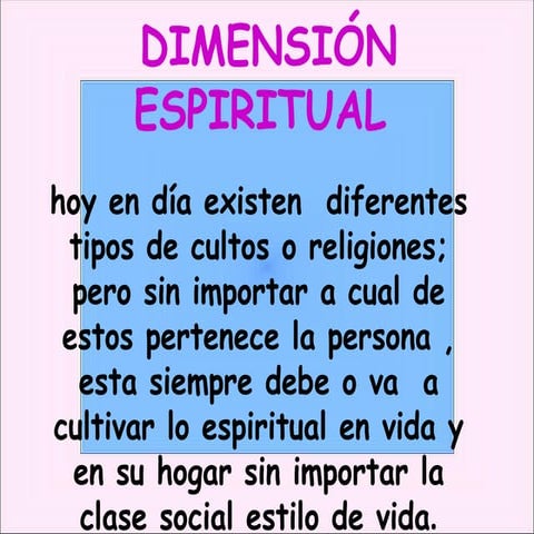 DimensióN Espiritual