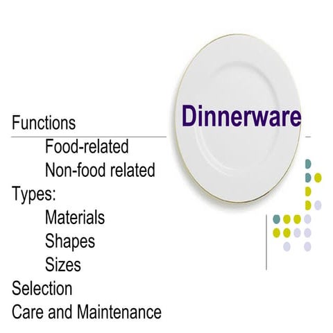 Dinnerware