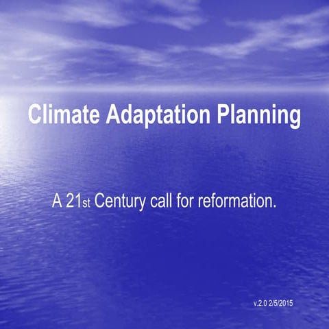 Disputation On Planning And Global Warming 95 Theses