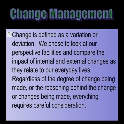 Embedding Change Management into your Continuous Improvement ...