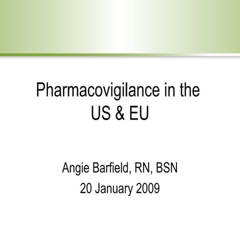 Drug Safety Regulations In The Us And Eu