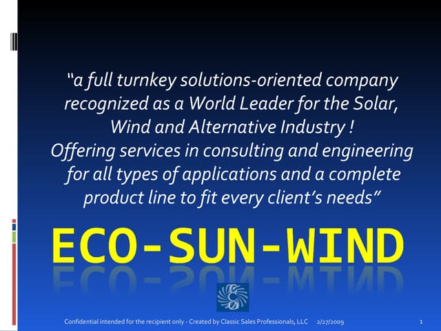 Eco Sun Wind.Ppt 2 28 09