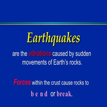 Earthquake Presentation 08 09