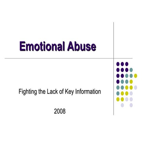 Emotional Abuse