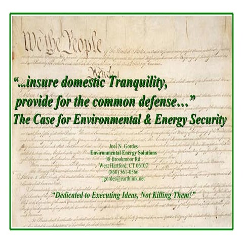 Environmental Security - National Defense & The Environment