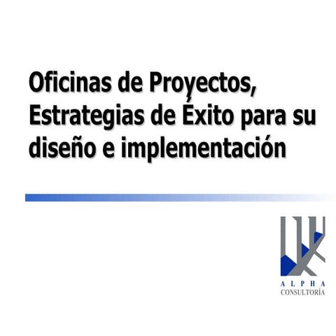 Estraegias de Exito para Implementar una PMO