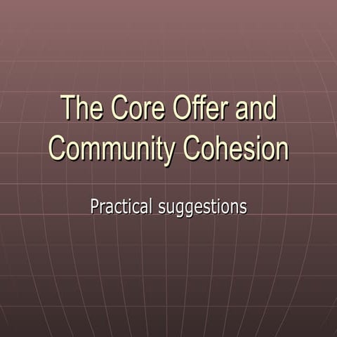 Extended Services And Community Cohesion[1]