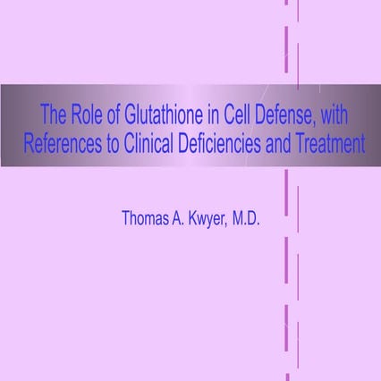 FDA Benefits Of Glutathione