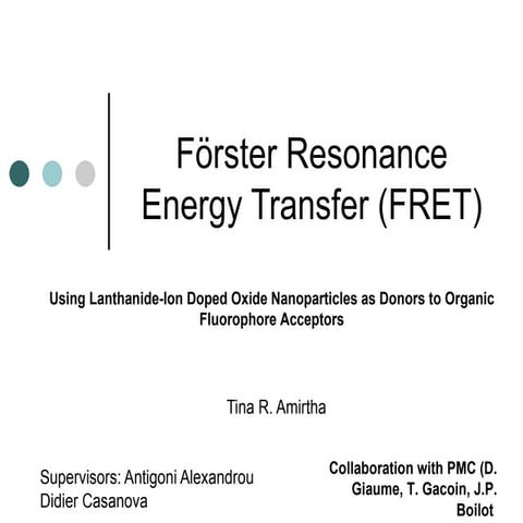 Energy Resonance Study, France 2005